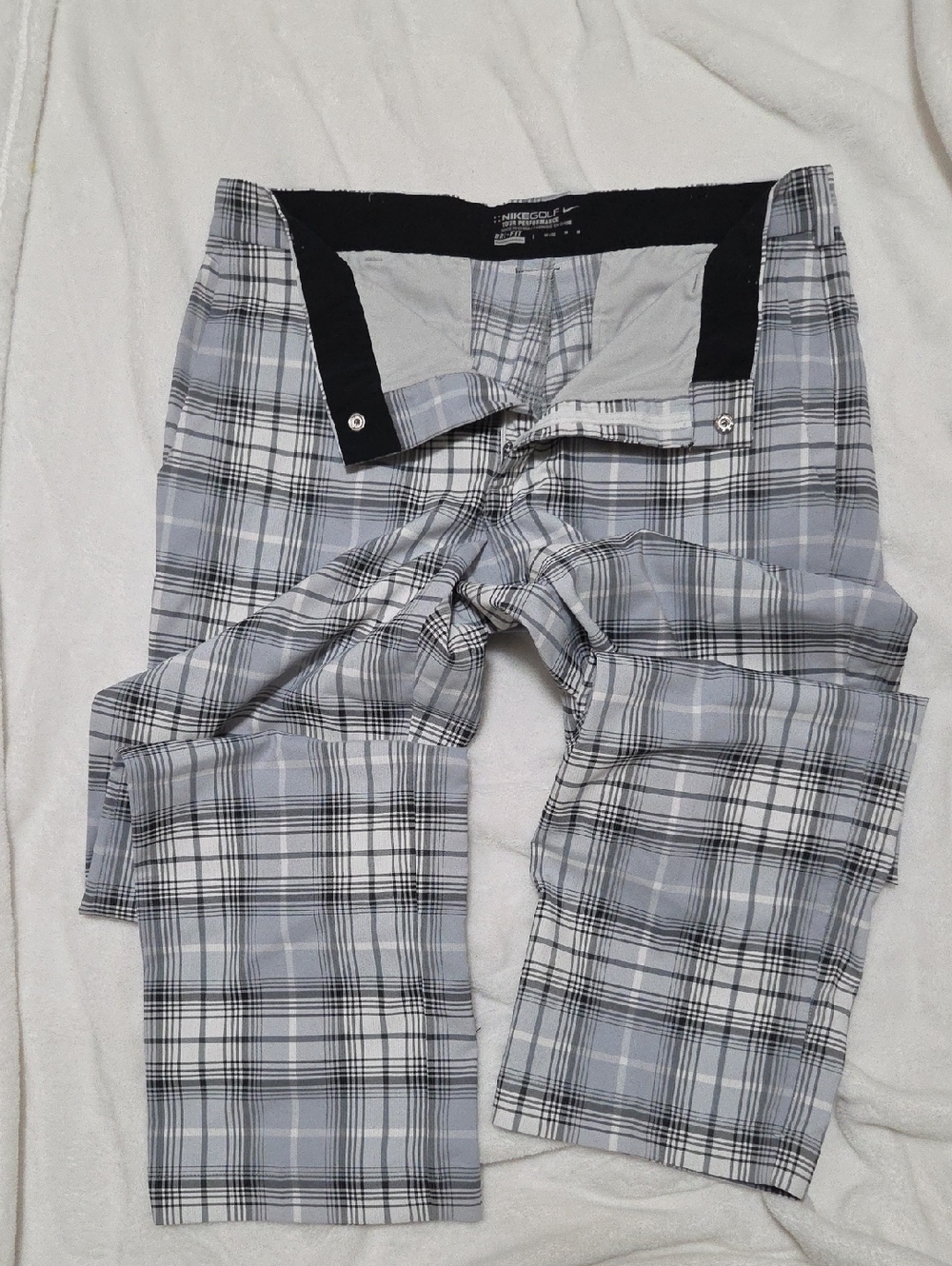Nike Golf Dri Fit Grey Plaid Pants